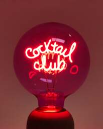 Cocktail Club Pink E27 LED Light Bulb