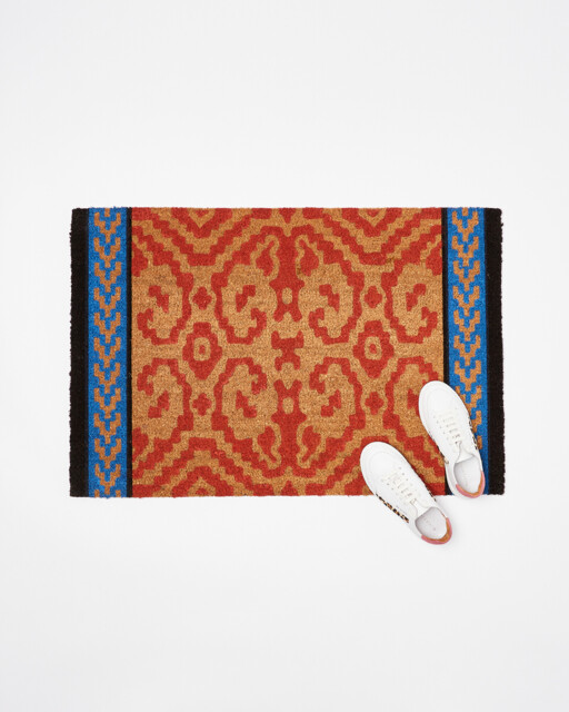 Ikat Orange Doormat