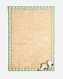 Milos Diamond Bordered Large Jute Rug 200x140cm