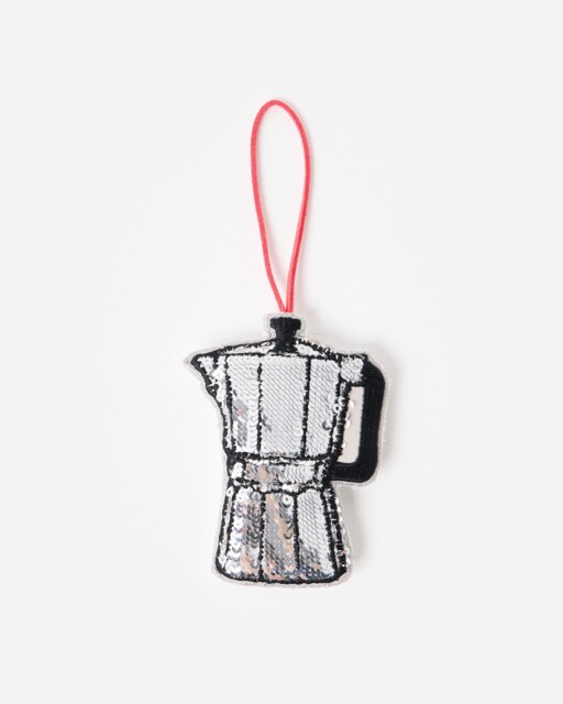 Coffee Pot Embellished Christmas Tree Decoration