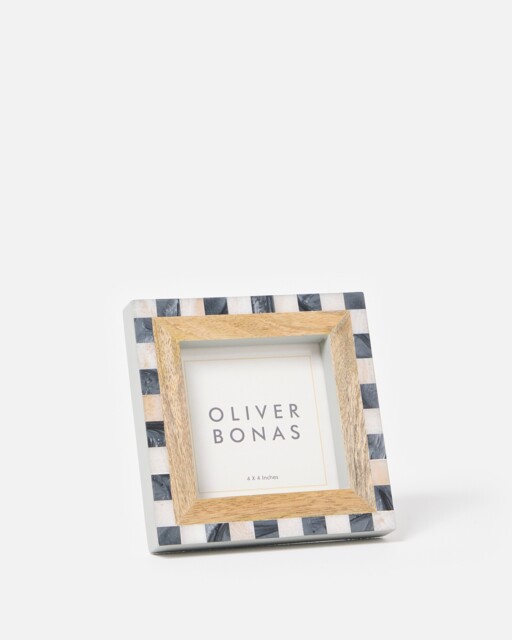 "Pablo Chequerboard Square Photo Frame 4x4"""