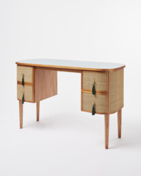 Kinship Rattan Teal Blue Dressing Table