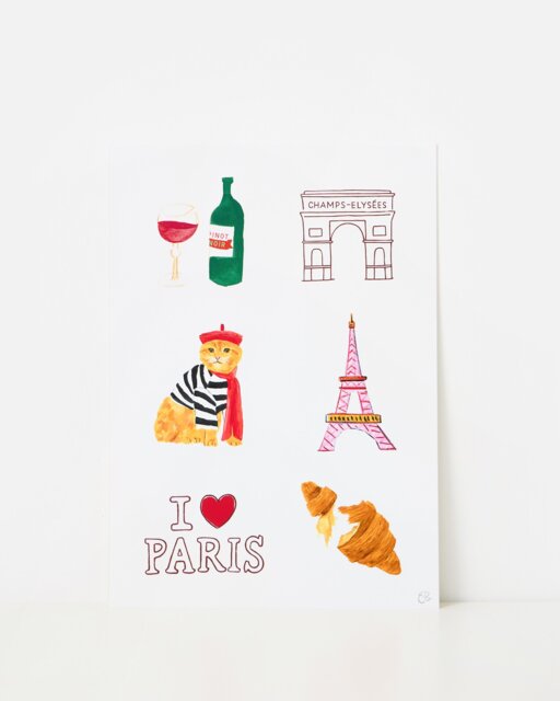 Paris Collection Wall Art Print