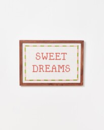 Sweet Dreams Embroidered Wall Art