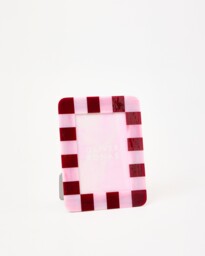 "Alyssa Burgundy & Pink Photo Frame 6x4"""