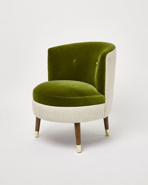 Ola Green Velvet Accent Chair