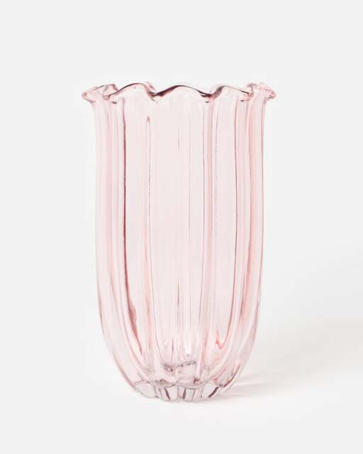 Hartley Pink Glass Vase
