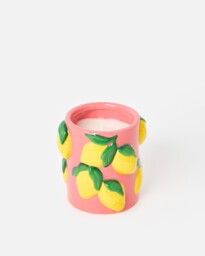 Ceramic Lemon Tree Scented Candle