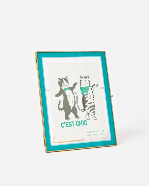 "Colour Block Blue Photo Frame 6x8"""