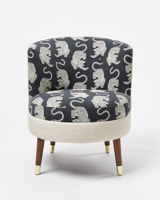 Tigris Tiger Blue Ola Tub Chair
