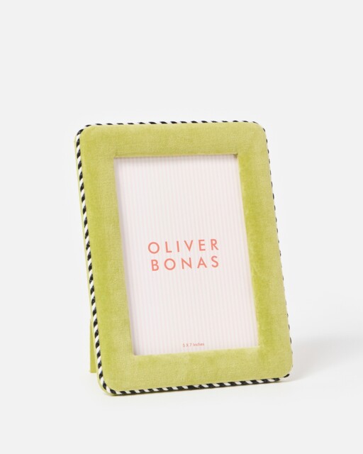 "Dulce Green Velvet Photo Frame 5x7"""
