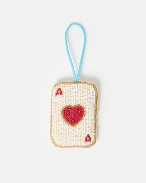 Ace of Hearts Embellished Christmas Tree Decoration