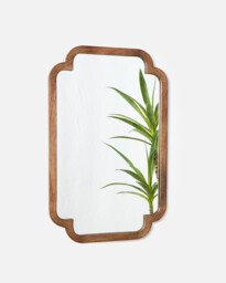 Safira Rectangle Mango Wood Wall Mirror