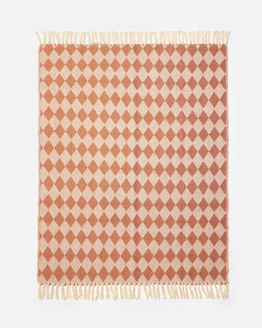 Henlow Cinnamon Geometric Throw