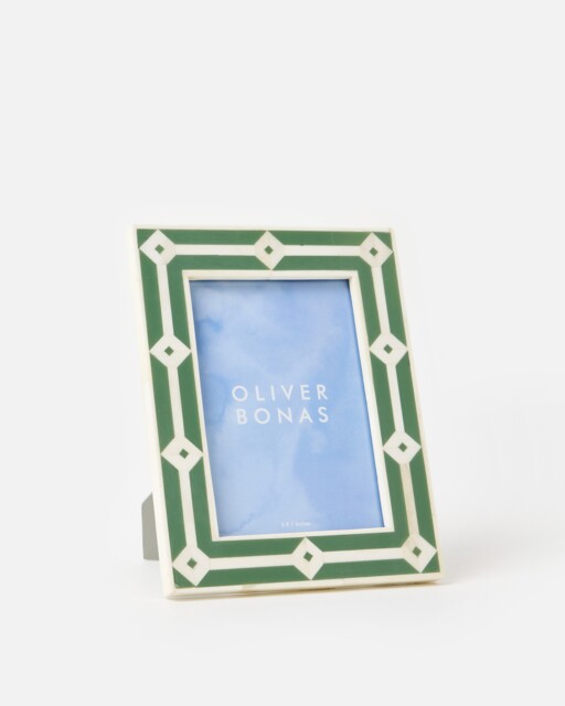 "Ivy Inlay Sage Photo Frame 5x7"""