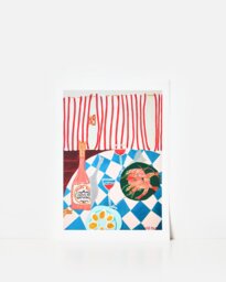 Shrimps & Champagne Wall Art Print