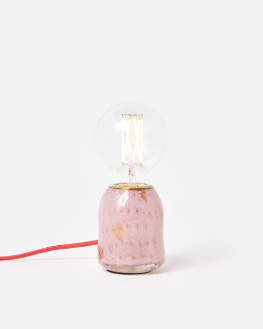 Zoja Pink Glitter Desk & Table Lamp Base