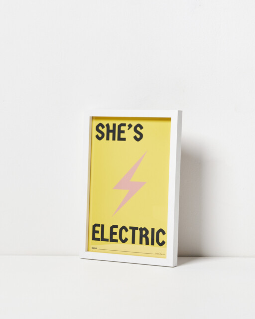 She's Electric Framed Wall Art