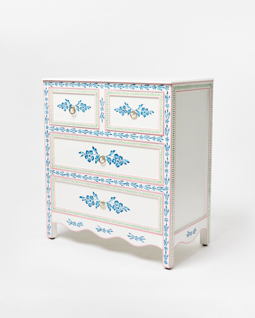Aurélie White Mango Wood Chest of Drawers