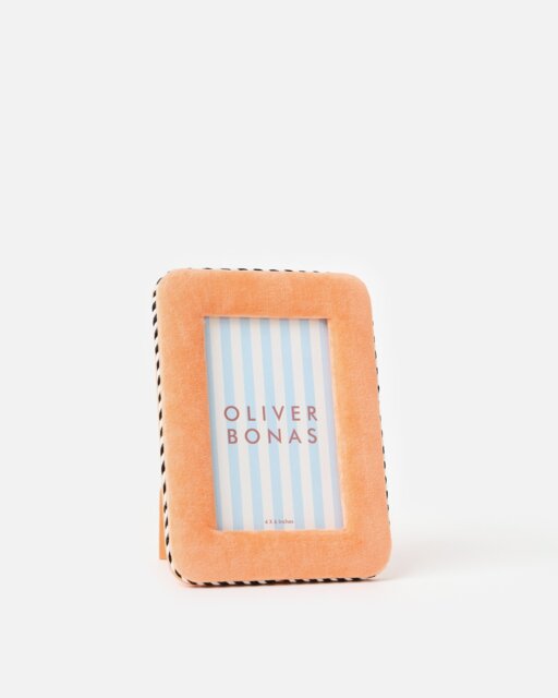 "Dulce Orange Velvet Photo Frame 6x4"""