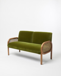 Loha Green Velvet Sofa