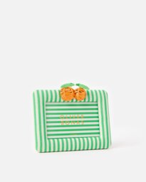 "Fruta Green & White Orange Photo Frame 4x6"""