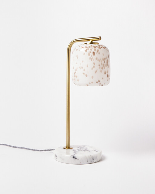 Cosmo Glass & Marble Desk & Table Lamp
