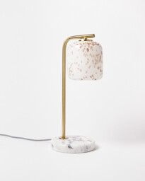 Cosmo Glass & Marble Desk & Table Lamp