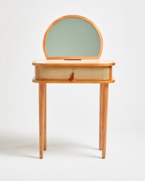 Kinship Rattan Pink Dressing Table & Mirror