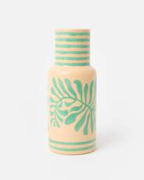 Lucia Green Floral Ceramic Vase