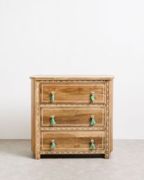 Riya Mango Wood Inlay Chest of Drawers