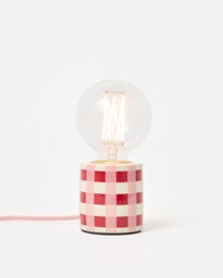 Rasa Checked Ceramic Desk & Table Lamp Base