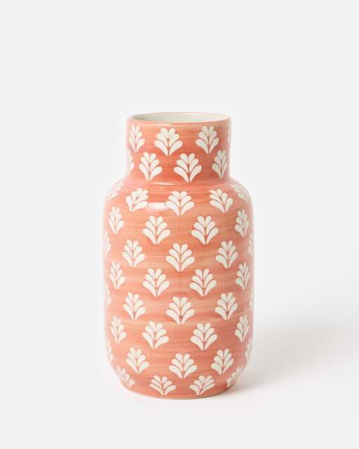 Ferne Pink Floral Ceramic Vase