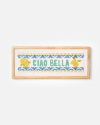 Yellow & Blue Ciao Bella Beaded Wall Art