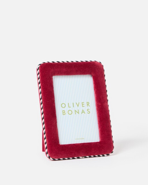 "Dulce Burgundy Velvet Photo Frame 6x4"""