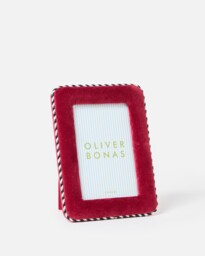 "Dulce Burgundy Velvet Photo Frame 6x4"""