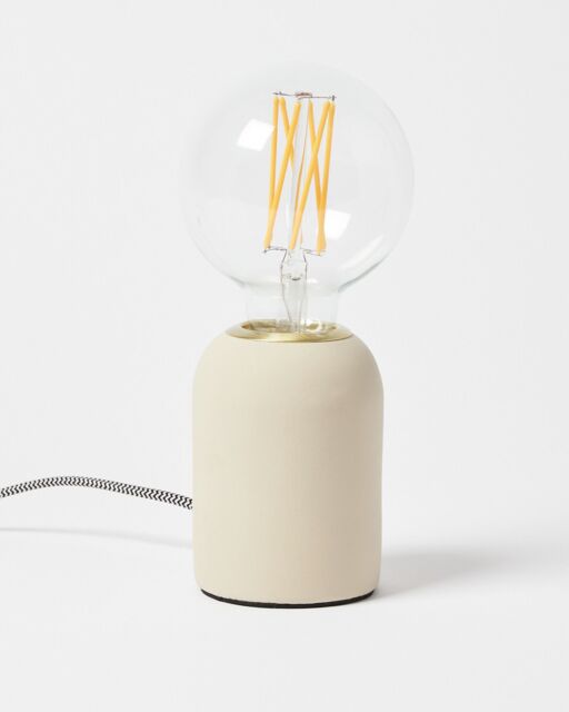 Vico Ecru Concrete Desk & Table Lamp