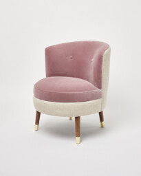 Ola Dusty Pink Velvet Accent Chair