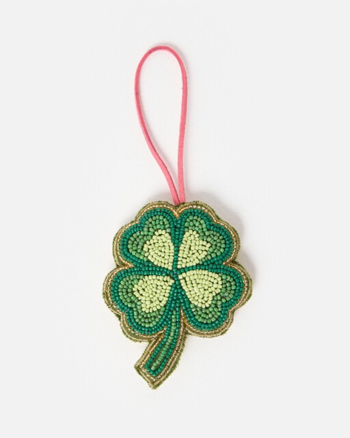 Lucky Clover Embellished Christmas Tree Decoration