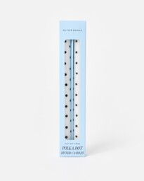 Polka Dot Dinner Candles Set of Two
