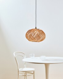 Espiral Natural Rattan Pendant Lamp Shade Medium