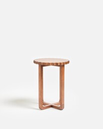 Pobla Mango Wood Scalloped Side Table