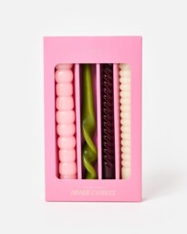 Twirls & Swirls Dinner Candles Set of Four