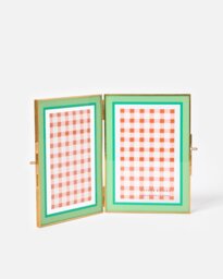 "Colour Block Green Multi Photo Frame 4x6"""