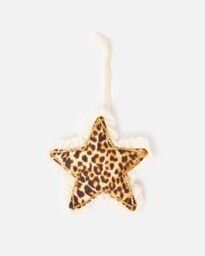 Leopard Print Star Christmas Tree Decoration
