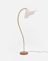 Pois Red Polka Dot Wave Floor Lamp
