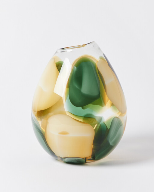Kai Spot Green Glass Vase