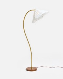 Pois Blue Polka Dot Wave Floor Lamp