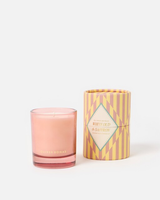 Raya White Oud & Saffron Candle