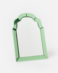 Aurora Green Glass Dressing Table Mirror